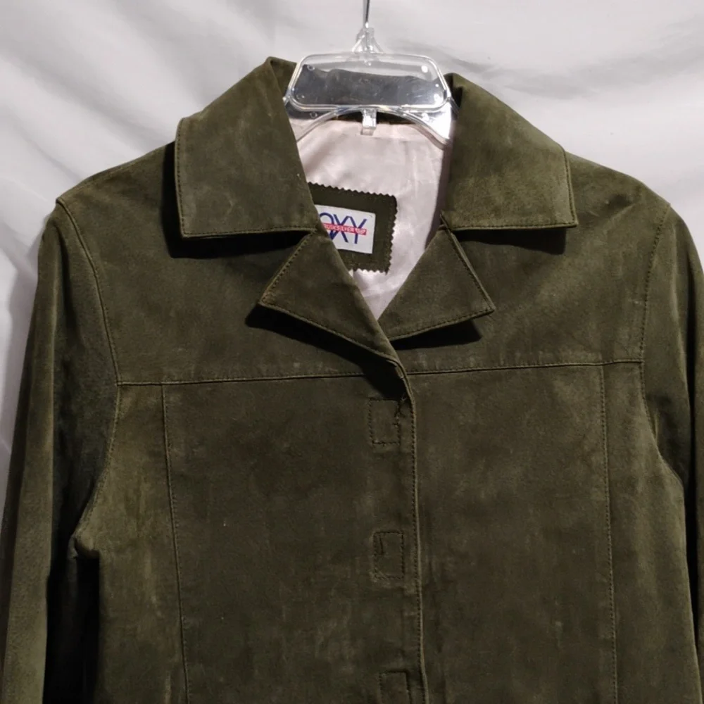 SALE! Quicksilver ROXY Genuine Leather Women's Jacket Sz.M - Picture 2 of 12